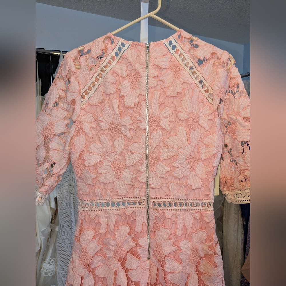 NWT Just Me Lace Tiered Lace Dress - Picture 6 of 7